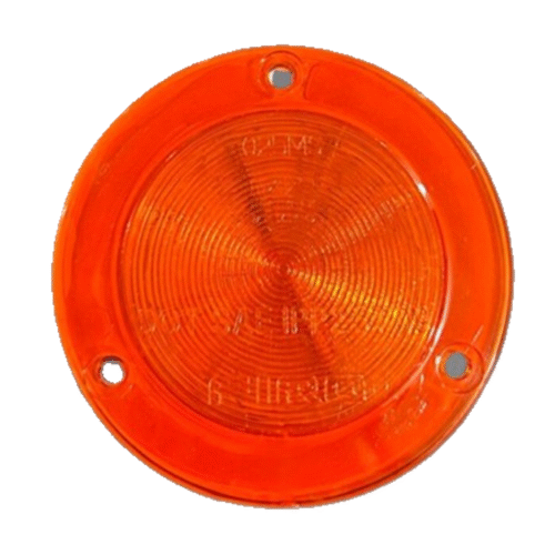 Flat Light 2.5″ 12V 12 Amber LED Round – 2 Wires