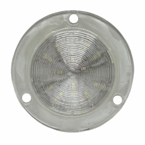 Flat Light 2.5″ 12V White 12 LED Round – 2 Wires