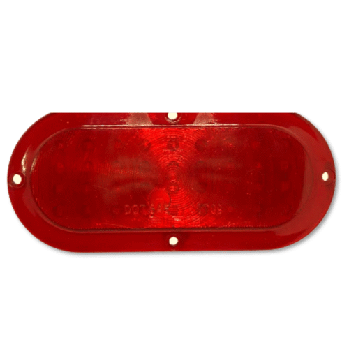 Flat Light 6″ 12V 36 Red LED Oval – 2 Wires
