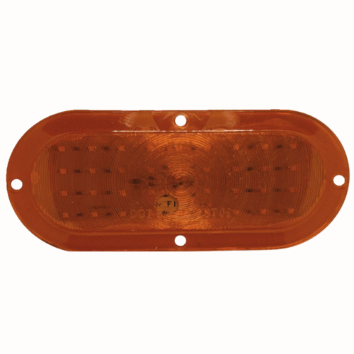 Flat Light 6″ 12V 36 Amber LED Oval – 2 Wires