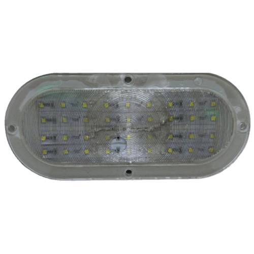 Flat Light 6″ 12V 36 White LED Oval – 2 Wires