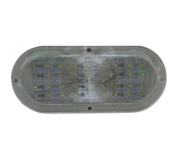 Flat Light 6" 12V 36 White LED Oval – 2 Wires